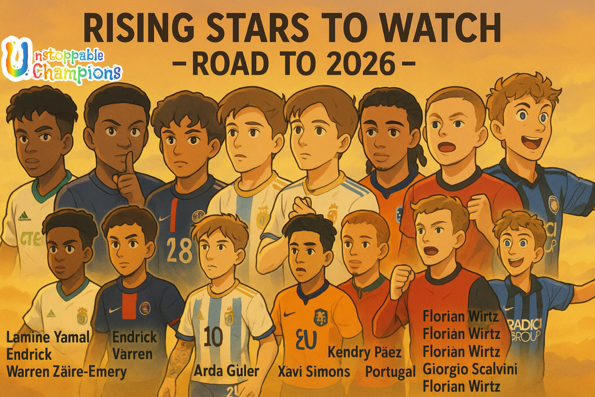 🏆Top 10 Young Football Talents to Watch Ahead of FIFA World Cup 2026
